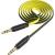Jack 3,5mm - Jack 3,5mm 1,0м stereo HOCO UPA16 Series, плоский, желтый