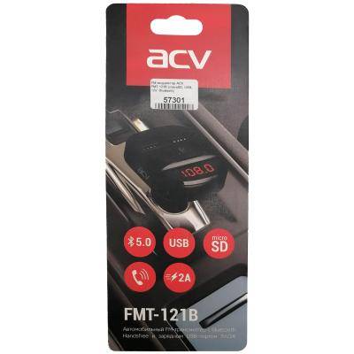 FM модулятор ACV FMT-121B (microSD, USB, 12V, Bluetooth)