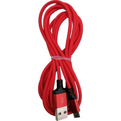Кабель USB - micro USB, 2,0м, HOCO X14 Times speed, красный/черный