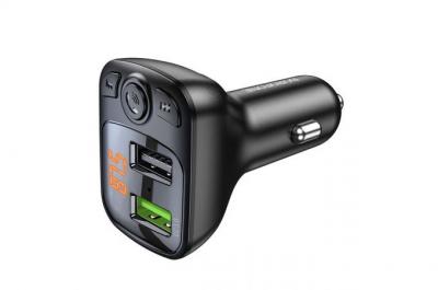 FM модулятор Borofone BC41, Bluetooth 5.0, 2USB,  черный 