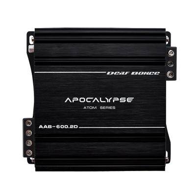 Автоусилитель Apocalypse AAB-600.2D ATOM, 1Ом/2*670т, 2Ом/*450Вт, 4Ом/2*250Вт, мост 1380Вт