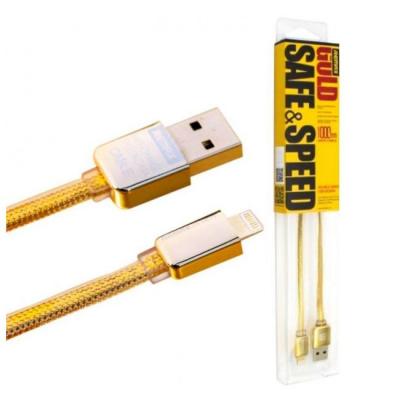 Кабель USB - Lightning 8pin, 1,0м, Remax King kong RC-016i, золото