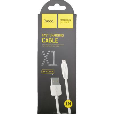 Кабель USB - Lightning 8pin, 1,0м, HOCO X1 Series, белый