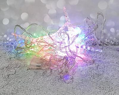 Гирлянда нитевая, 1,5м,  20LED, RGB, СОСУЛЬКИ, П.П. LX-11