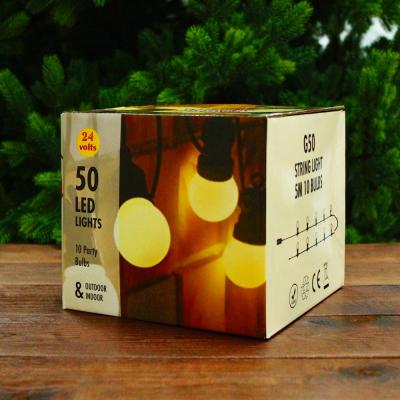 Гирлянда белт-лайт, уличная, 5м, 10LED, NEW тепл.белый, шаг 50см, 85