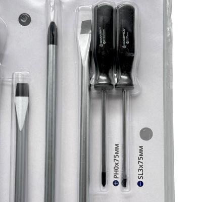 Набор отверток ударных SB PRO (12 шт, +/-, ручка под ключ) (SBT-PRO-SCN-12)