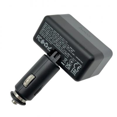 Разветвитель прикуривателя, 1 гнездо+1xUSB+2USB-C, HOCO Z65A, черный