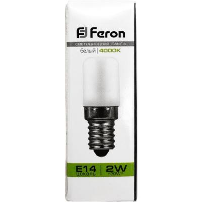 LED лампа 2W/4000K/E14, для холодильников, LB-10 /25897/