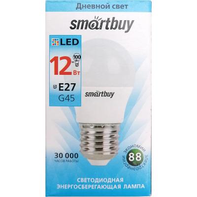 LED лампа G45/12W/4000/E27, Smartbuy