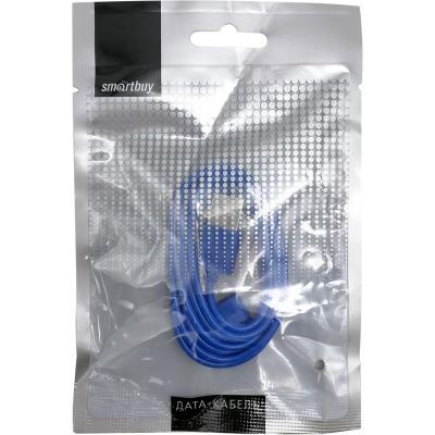 Кабель USB - iPhone 30pin, 1,2м, Smartbuy, цветной, голубой (iK-412c blue)***