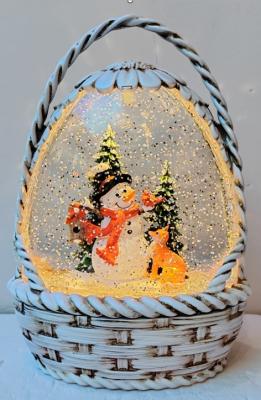Новогодний фонарь, WDL-24056B, Ёлка.снеговик