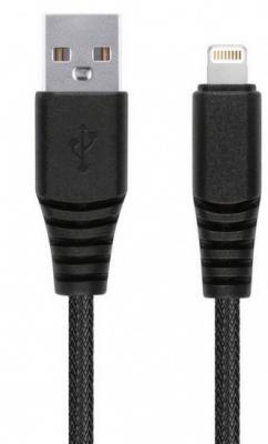 Кабель USB - Lightning 8pin, 2,0м, Smartbuy, карбон, экстрапрочный, до 2А, черный (iK-520n-2)***