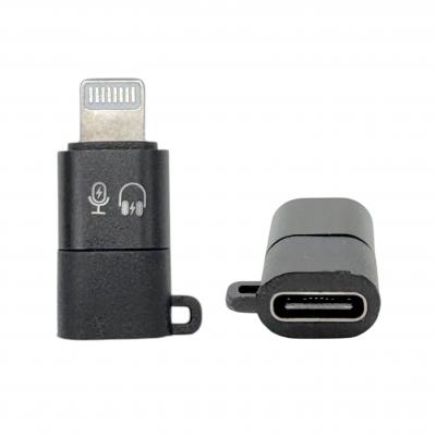 Микрофон беспроводной HOCO L20A, Lightning/Type-C, черный