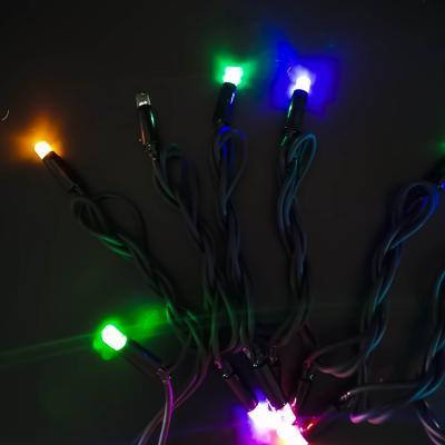 Гирлянда нитевая уличная, 10м, 80LED, RGB, Ч.П., LX-107 / HL-15/-385