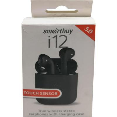 Беспроводные наушники SmartBuy TWS, i12 Touch Sensor, черная (SBH-3011)***
