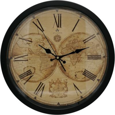 Часы настенные Atlantis S616R48 черный (black)