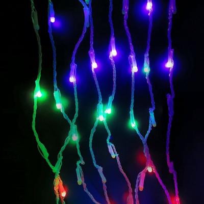 Гирлянда водопад, 1,5м/1,5м, 168LED New RGB, П.П. LX-260