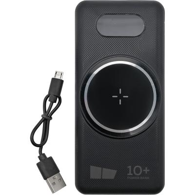 Портативный аккумулятор 10000 мАч, More choice Smart PB70S-10 3USB 3A PD, б/п зарядка, черный***
