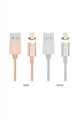 Кабель USB - Lightning 8pin, 1,0м, HOCO Magnetic U16 Series, золото***