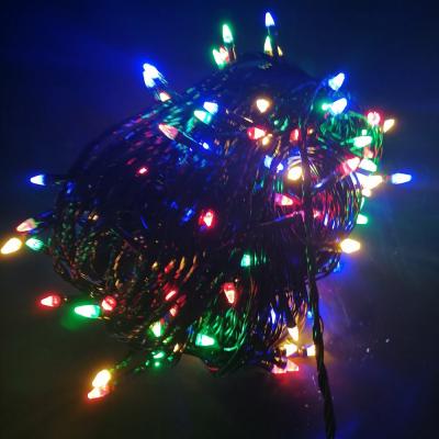 Гирлянда нитевая, 8м, 70LED, RGB, пуля, Ч.П. LX-77