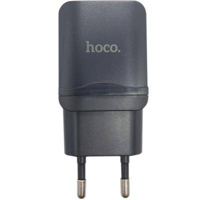 СЗУ HOCO C22Am  2.4A + кабель microUSB, черный
