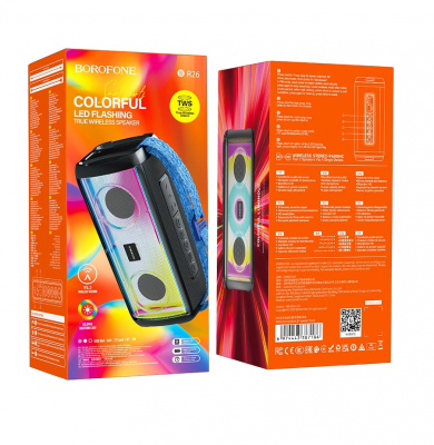 Активная колонка BOROFONE BR26 (FM/AUX/USB/microSD/BT/TWS), черный***