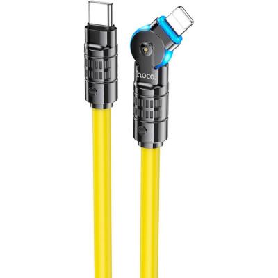 Кабель Type C - Lightning 8pin, 1,2м, HOCO U118 Triumph, 3.0A PD 27W, желтый