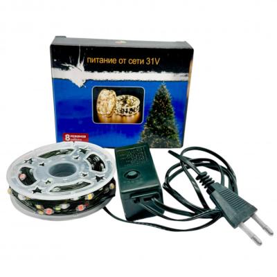 Гирлянда провол. 30м, 300LED РОСА RGB LX-612