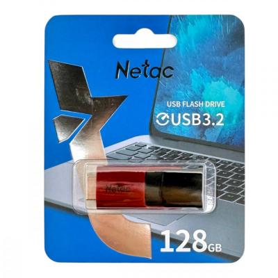 USB 3.0 накопитель Netac 128GB U182 красный (NT03U182N-128G-30RE/NT03U182N-128G-32RE)