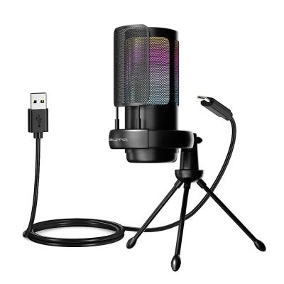 Микрофон конденсаторный OT-ERM16/PCS08, настольный, RGB подсветка