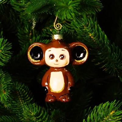 Игрушка ёлочная, 1шт. 9см. Чебурашка