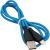 Кабель USB - Lightning 8pin, 1,0м, SmartBuy S21, 2.4A, силикон, синий (iK-512-S21bb)