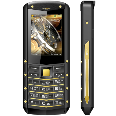 Мобильный телефон teXet TM-520R защищенный, черно-желтый*