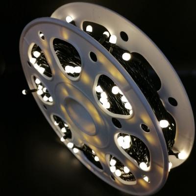 Гирлянда катушка, 50м, 240LED, 8mm, матовый, т.бел. LX-86