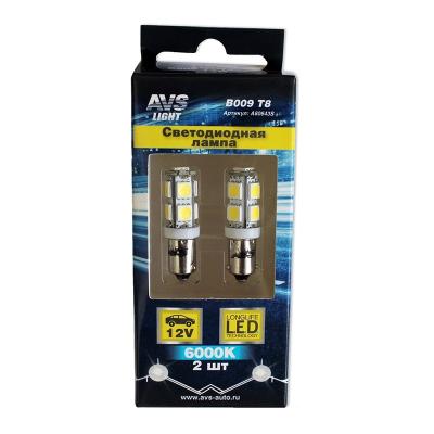 LED лампы AVS B009 T8 (BA9S) 1,5W T4W, белый