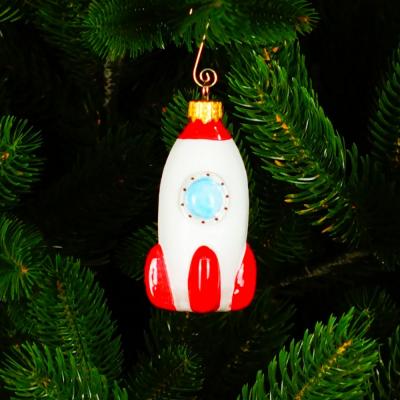 Игрушка ёлочная, 1шт. 10см. Космическая ракета /ФУ-775