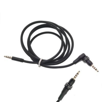 Jack 3,5mm - Jack 3,5mm 1,2м stereo EZRA LA17, угловой, черный