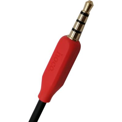 Jack 3,5mm - Jack 3,5mm 1,0м stereo HOCO UPA12 Series (with Mic), черный
