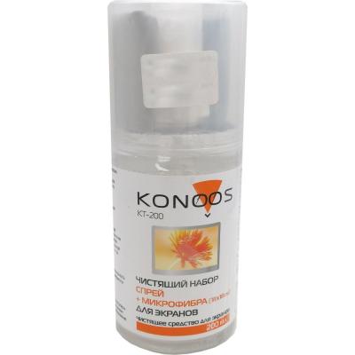 Набор KONOOS KT-200 для ЖК, спрей 200мл + салфетка /15755/