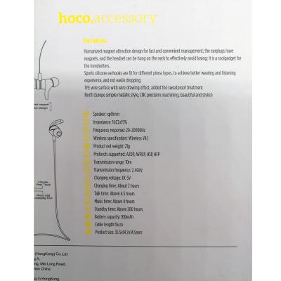 Беспроводные наушники HOCO ES8 Nimble вакуумн., Bluetooth, черный***