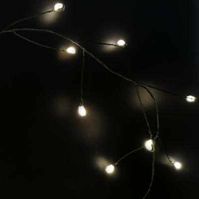 Гирлянда провол. 10м, 400LED, т.бел. капли макро, 8 функций, Luca Snake Light /87432/