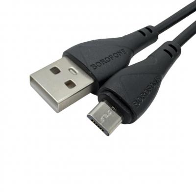Кабель USB - micro USB, 1,0м, BOROFONE BX121 Energy, черный