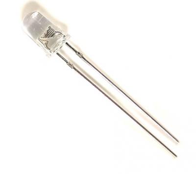 Светодиод 5мм УФ ультрафиолетовый 390-400nm (Uпит=3,4V) 