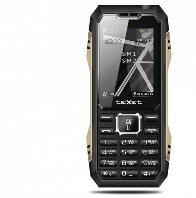 Мобильный телефон teXet TM-D424 защищенный, черный