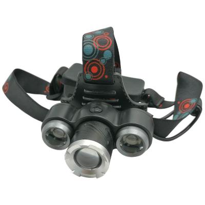 Фонарь налобный Bailong BL-C863-T6, 4 режима, ZOOM, 2*18650, ЗУ 220/12В