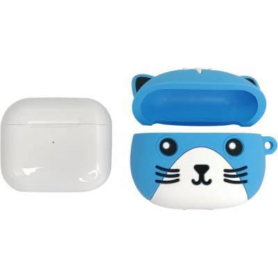 Беспроводные наушники HOCO EW46 Cat, Bluetooth, в кейсе, белый/синий (Dodge Cat)
