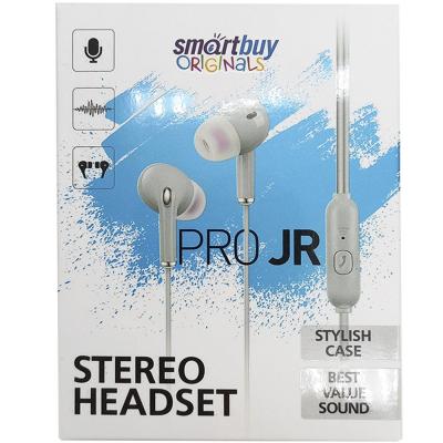 Внутриканальная гарнитура SmartBuy Pro JR, серая (SBH-105-GE)