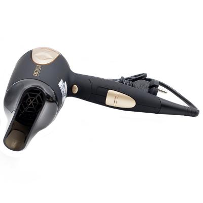 Фен DELTA LUX DL-0935 (1600Вт, 3 реж. темп, скл.ручка), черный/золото