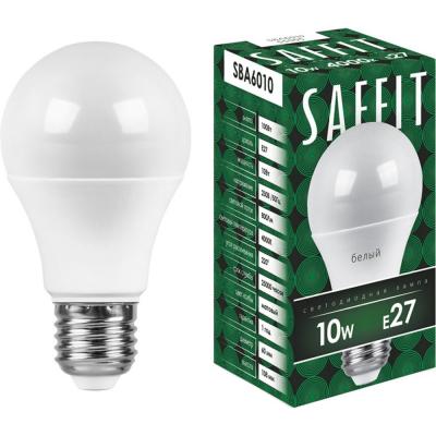 LED лампа A60/10W/4000/E27, SAFFIT /55005/