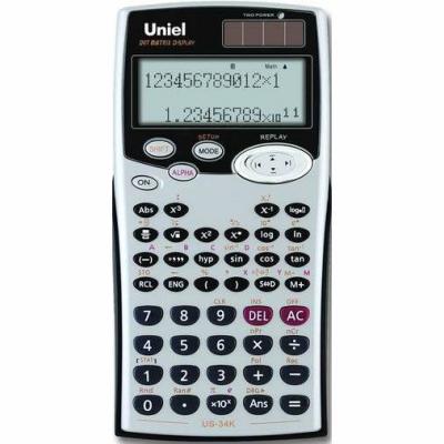Калькулятор Uniel US-34K научный, черный